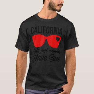 Kalifornische Mädchen wollen nur Sonn Urlaub Wome T-Shirt