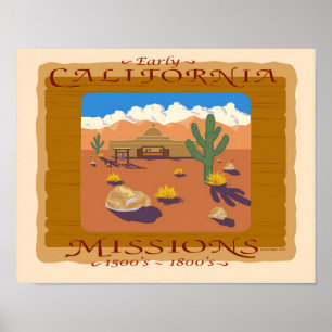 KALIFORNISCHE MISSION POSTER