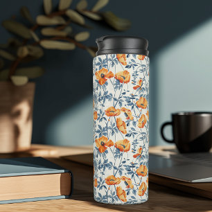 Kalifornische Mohnblumen Thermosbecher