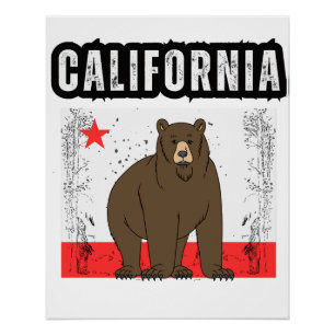 Kalifornische Republik Cali Flag Socal Norcal Cenc Poster