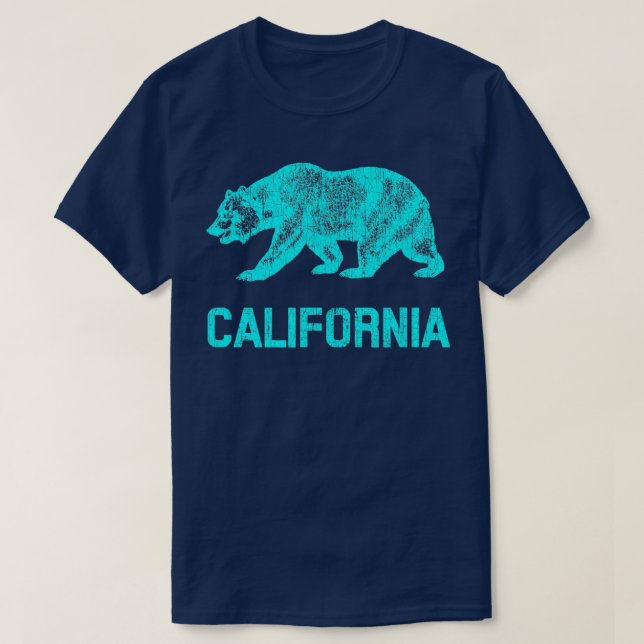 Kalifornische Republik Fahne Not leidender Bär T - T-Shirt (Design vorne)