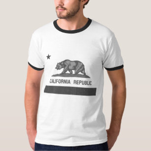 Kalifornische Republik Grizzlybärflagge T-Shirt