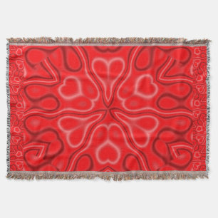 Kalifornische Wildblume in Rot und Rosa Decke