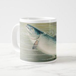 Kalifornischer Lachs von S.A. Kilbourne, Vintage-F Jumbo-Tasse
