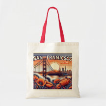 Kalifornischer Mohn & SF-Skyline Pride-Tasche