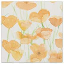 Kalifornischer Mohn Wildblumen Aquarell-Blumen