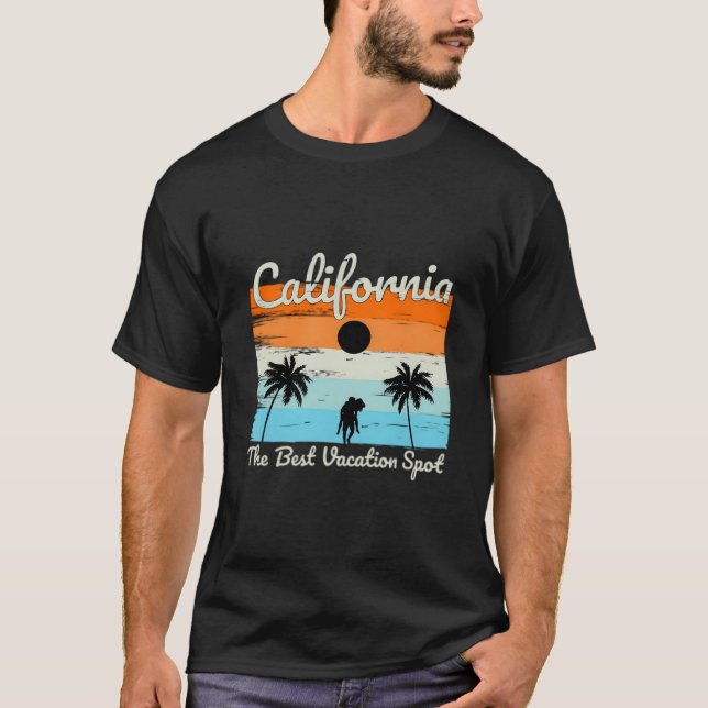 Kalifornischer Sommerstrand T-Shirt (Vorderseite)