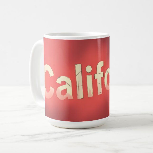 Kalifornischer Traum Flair Kaffeetasse (Vorderseite Links)
