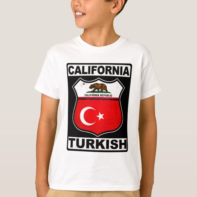 kalifornischer türkischer Amerikaner T-Shirt (Vorderseite)