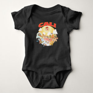 Kalifornisches Strandleben Baby Strampler