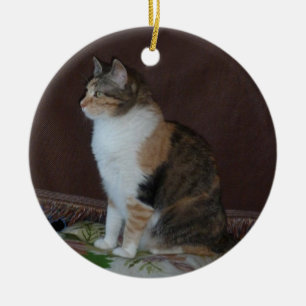 Kaliko-Katze Keramik Ornament