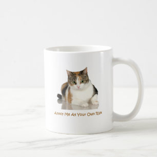 Kaliko-Katze: Stören Sie mich auf eigene Gefahr Kaffeetasse