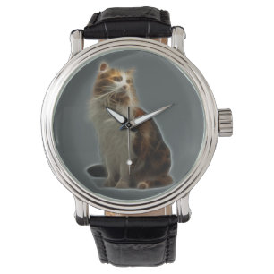 Kaliko-Katzen-Fraktal Armbanduhr