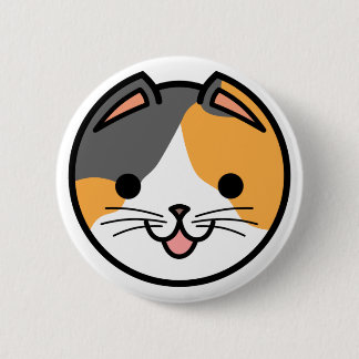 Kaliko-Katzen-Knopf Button