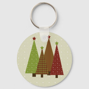 Kaliko-Weihnachtsbaum-Schlüsselanhänger Schlüsselanhänger