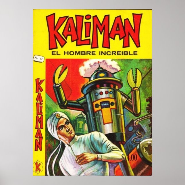 KALIMAN VS ROBOT POSTER (Vorne)