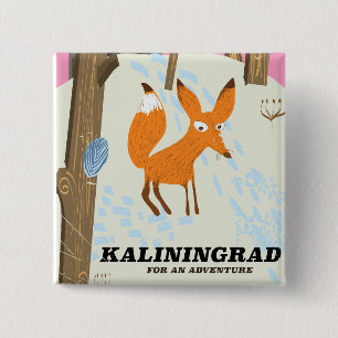 Kaliningrad "für ein Abenteuer" Reiseposter Button