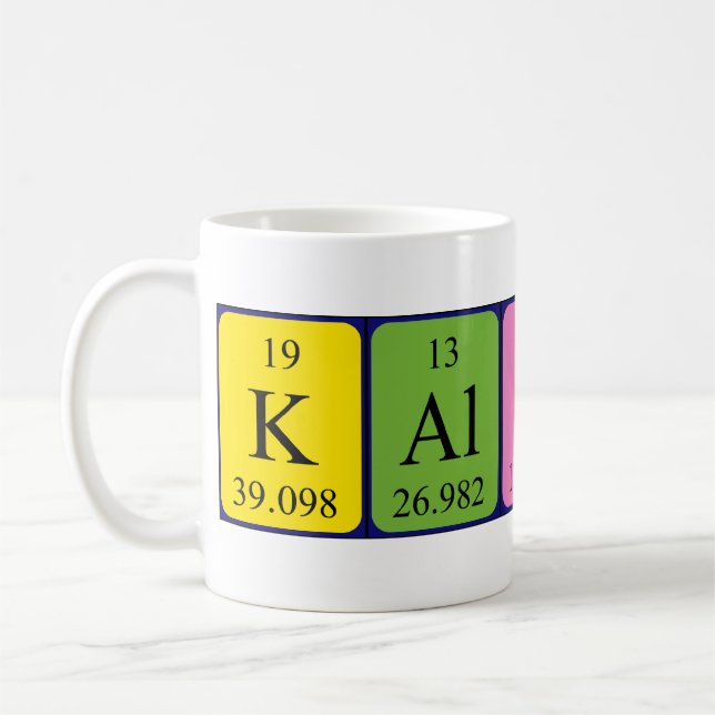Kalista nom de table périodique mug (Gauche)