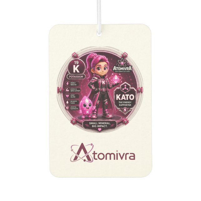 Kalium  ATOMIVRA Autolufterfrischer (Vorderseite)