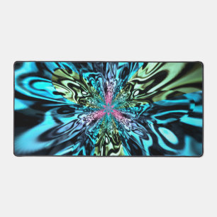 Kaliverse Electric Energy Fractal Art #3 Schreibtischunterlage
