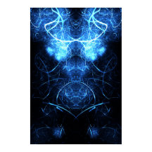 Kaliverse Elektrische Energie Fraktal Poster