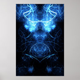Kaliverse Elektrische Energie Fraktal Poster