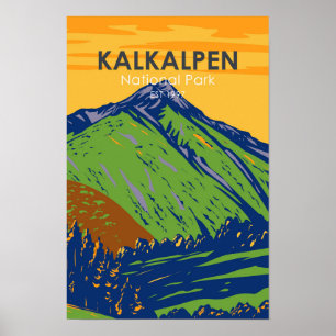 Kalkalpen Nationalpark Österreich Vintage Poster