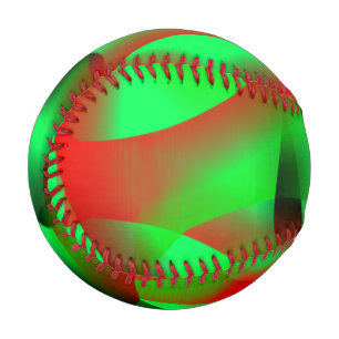 Kalkgrün und klare rote Curling, mit Schatten? Baseball