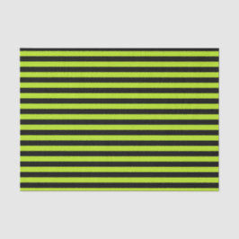 Kalkgrün und schwarze Streifen Seidenpapier