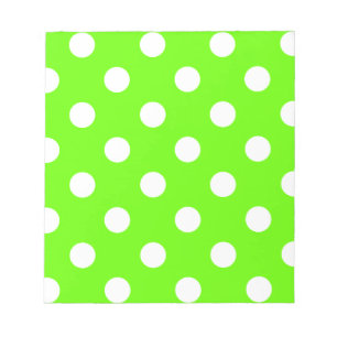 Kalkgrüne Polka punktet Nageldesign für die Feder Notizblock