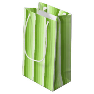 Kalkgrüne Schattenstreifen Kleine Geschenktüte