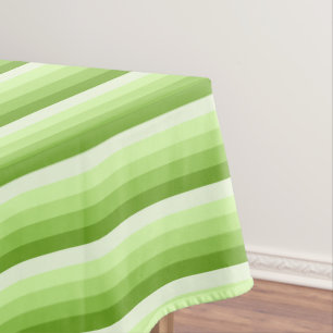 Kalkgrüne Schattenstreifen Tischdecke