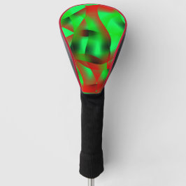 Kalkgrüne und klare rote Wellen, mit Schatten? Golf Headcover