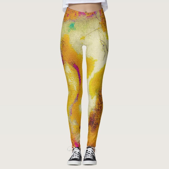 Kalkstein bei Senf Leggings (Vorderseite)
