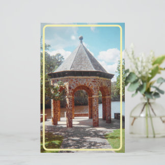 Kalkstein-Gazebo-Stationär Briefpapier