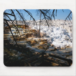 Kalksteinterrasse Mammov Hot Spring Yellowstone Mousepad