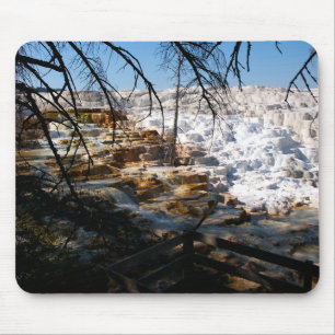 Kalksteinterrasse Mammov Hot Spring Yellowstone Mousepad