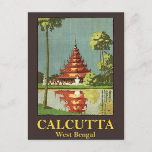 Kalkutta, die Hauptstadt von Westbengalen, Indien Postkarte