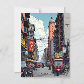 Kalkutta, Indiens Innenstadt Keepake Souvenir Postkarte