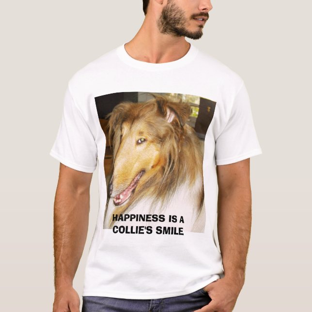 KALLIE, GLÜCKLICHKEIT IST EIN KOLLIENSMIEL T-Shirt (Vorderseite)