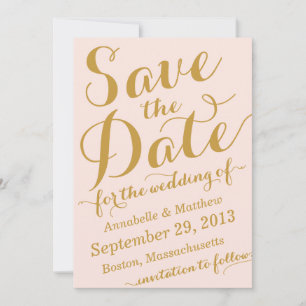 Kalligrafie-Ankündigung Datum freihalten Save The Date