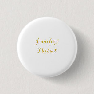 Kalligrafie Elegant Anpassbar Editierbarer Name Button