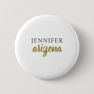 Kalligrafie Elegant Einfach Eigener Name Button