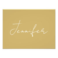 Kalligrafie Elegant Gold Farbe Schlicht Einfacher