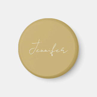 Kalligrafie Elegant Gold Farbe Schlicht Einfacher Magnet