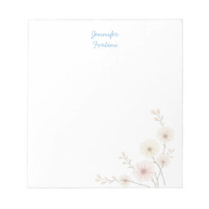 Kalligrafie Elegant Schlicht Einfach Eigener Name Notizblock