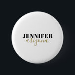 Kalligrafie Elegant Schlicht Name hinzufügen Button<br><div class="desc">Suchen Sie eine schöne Kalligrafie mit einer ästhetischen Handschrift? Dieses einfache,  auffällige Design ist für Sie. Dieses speziell für die Ehe und den Familiennamen entwickelte Produkt beeindruckt sofort diejenigen,  die es sehen. Das feine und geschmackvolle Design spiegelt sofort die Qualität Ihrer Beziehung und Familie wider.</div>