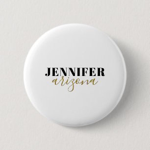 Kalligrafie Elegant Schlicht Name hinzufügen Button