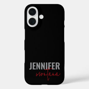 Kalligrafie Elegant Schlicht Name hinzufügen iPhone 16 Hülle