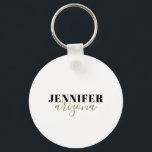 Kalligrafie Elegant Schlicht Name hinzufügen Schlüsselanhänger<br><div class="desc">Suchen Sie eine schöne Kalligrafie mit einer ästhetischen Handschrift? Dieses einfache,  auffällige Design ist für Sie. Dieses speziell für die Ehe und den Familiennamen entwickelte Produkt beeindruckt sofort diejenigen,  die es sehen. Das feine und geschmackvolle Design spiegelt sofort die Qualität Ihrer Beziehung und Familie wider.</div>